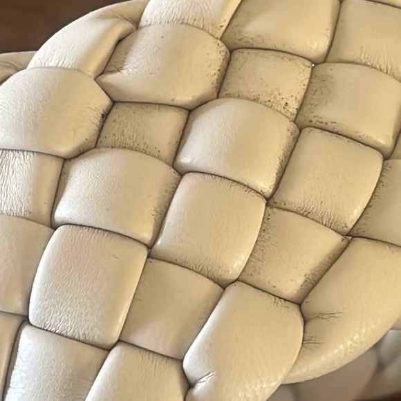 Steve Madden Chunky woven texture sets. tall flared heel , open toe size 9m - Picture 7 of 10